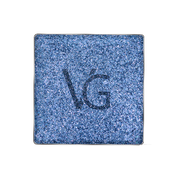 Cienie do powiek color exstasy ES010 - Błękitno-fioletowy odcień z fioletowymi drobinkami