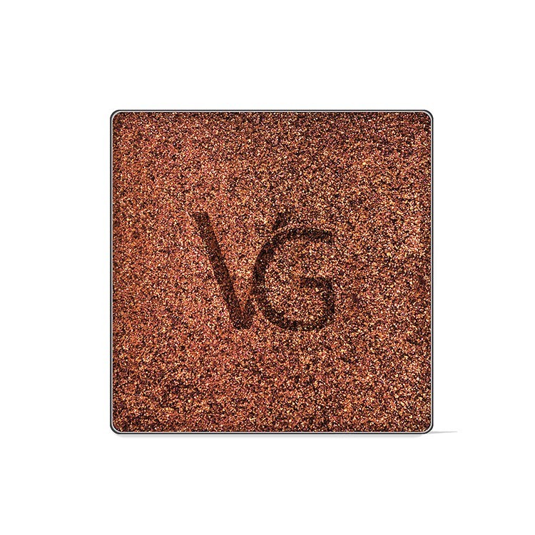 Cienie do powiek color exstasy ES022 - Brązowy kolor ze złotymi drobinkami