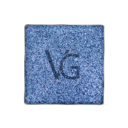 Cienie do powiek color exstasy ES010 - Błękitno-fioletowy odcień z fioletowymi drobinkami