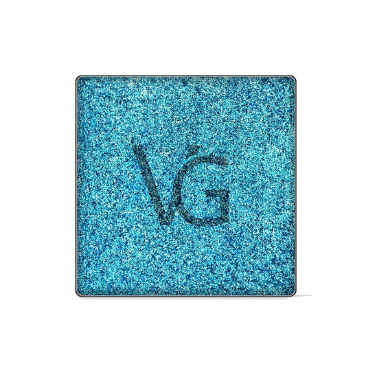 Cienie do powiek color exstasy ES008 - Błękitny kolor ze srebrzysto-białymi drobinkami