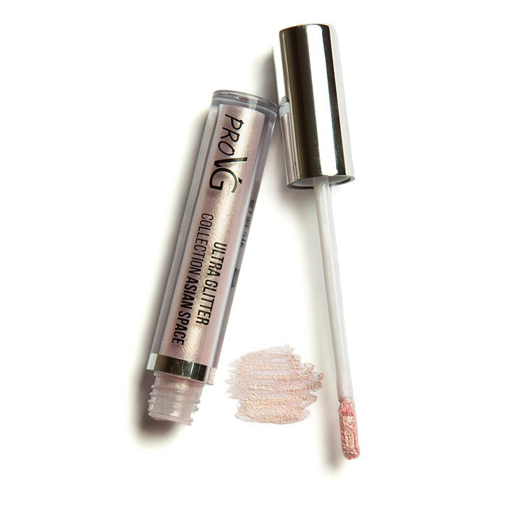 Cienie do powiek ultra glitter GT006 - Delikatny perłowy brokat z drobinkami różowego złota